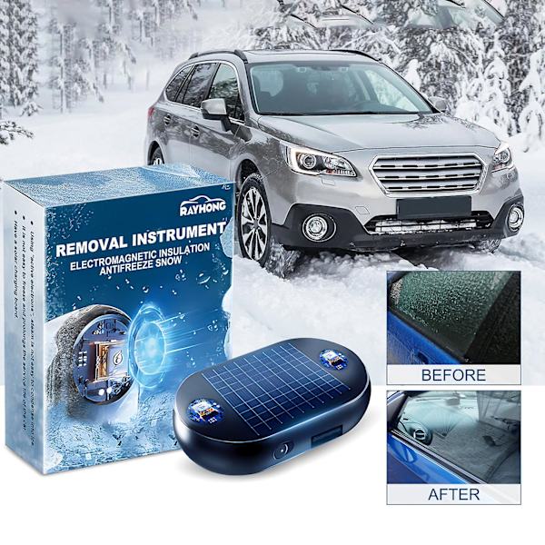 Kannettava aurinkoenergialla toimiva auton lumipuhdistaja, auton tuulilasin peilien sulatusväline, nopea jään sulaminen, pakkasenkestävä auto