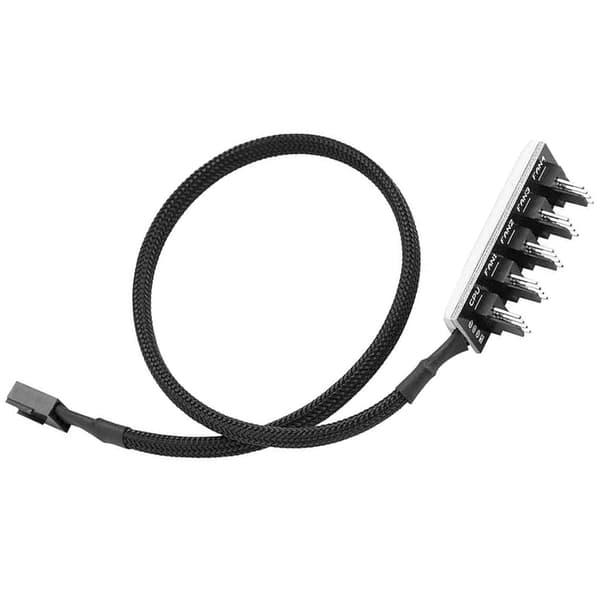 4-pin PWM-fläkthubb, 4-pin-kontakt för CPU-fläkthubb, 4 PIN PWM-fläktsplitterkabel, lämplig för dator-PC-fläktkabel