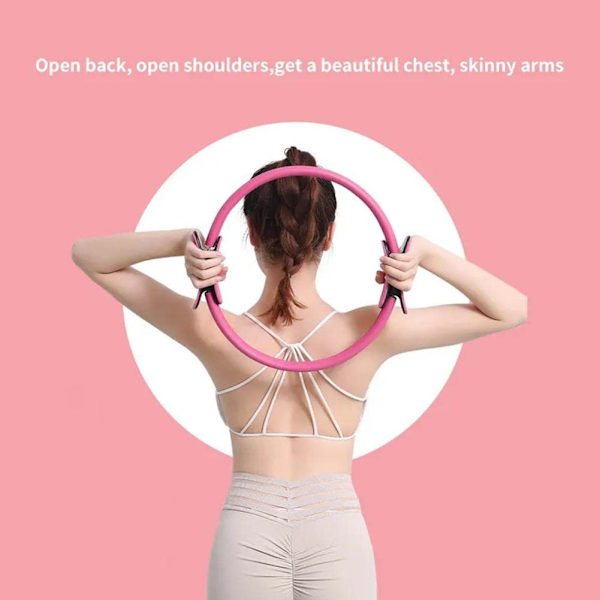 Pilates-rengas kahvoilla, harjoitusväline painonpudotukseen