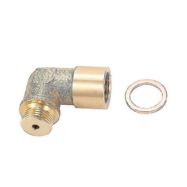 90 graders vinklet Lambda O2 oksygensensorforlenger Spacer For Decat Hydrogen Messing M18x1.5