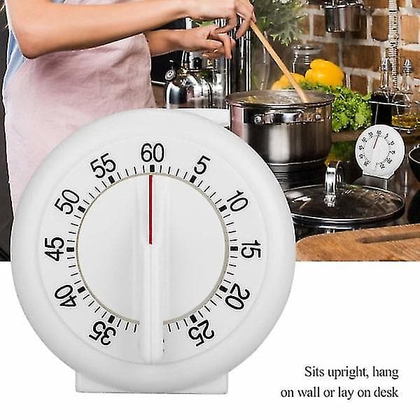 60 minutters rund form timer kjøkken mekanisk teller alarm