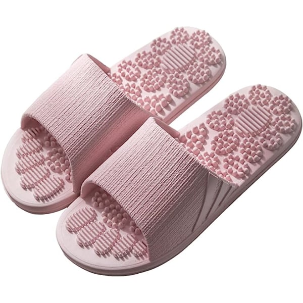 Massageslippersko Sandaler til Mænd Kvinder 6.5/7.5UK,Pink