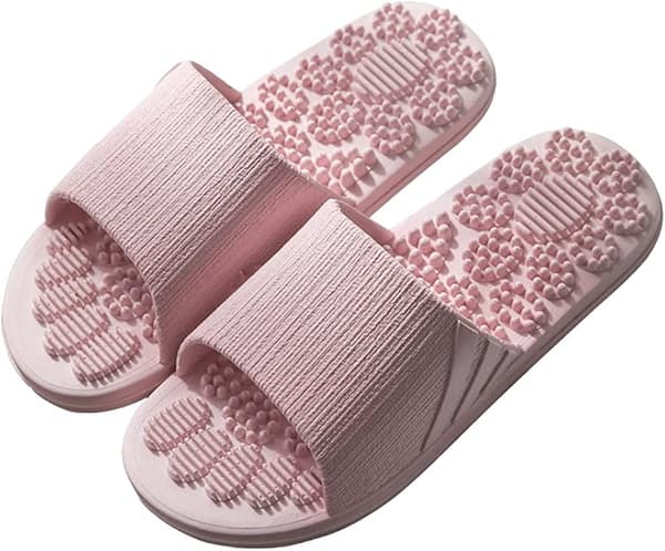 Massasjeslippers Sandaler for Menn Kvinner 6.5/7.5UK, Rosa