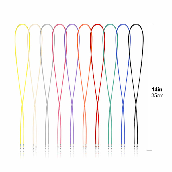 Glasögonrem Glasögonhållare 10-pack, Spectacles Kedja Sladd