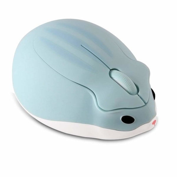 Trådløs mus Sød hamsterformet computermus 1200DPI (blå)