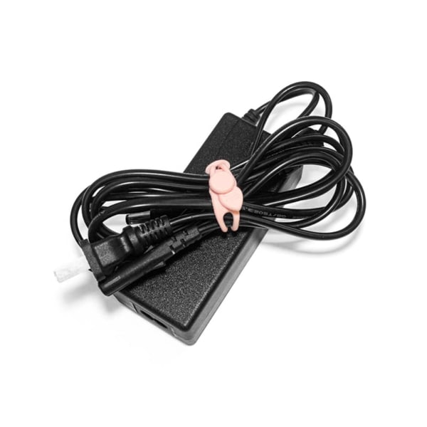 5 stk. datakabelopbevarings Winder hovedtelefonkabine sort one size