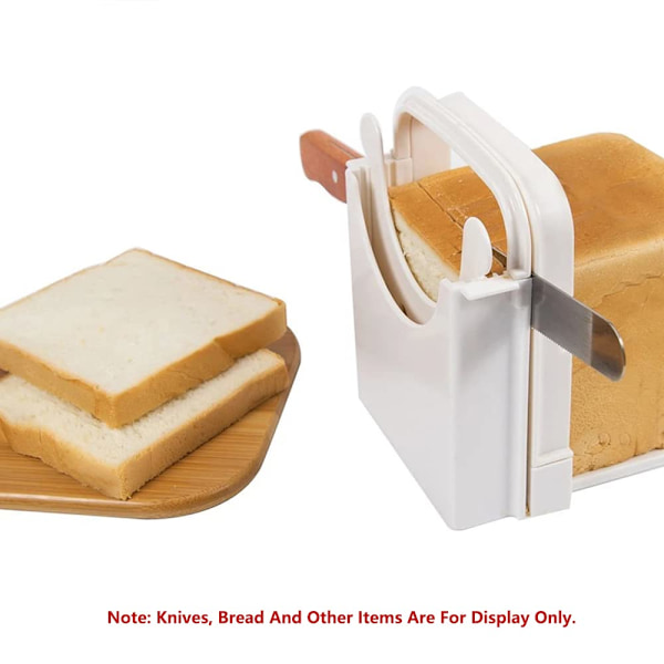 Foldbar Brødskærer Justerbar Skæremaskine Tykkelser Toast Skæremaskine til Brød/Steg/Sandwichmaskine/Brødskærer
