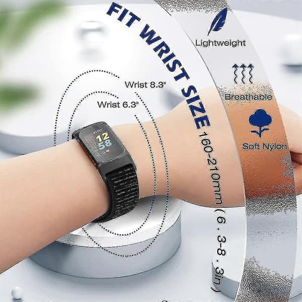 Urrem Udskiftning Armbånd Løb Sportsur Loop Rem Til Fitbit Charge 5
