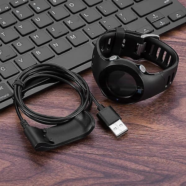 Magnetisk USB-klips laderkabel dokkingstasjon for Garmin Forerunner 610 GPS-klokke