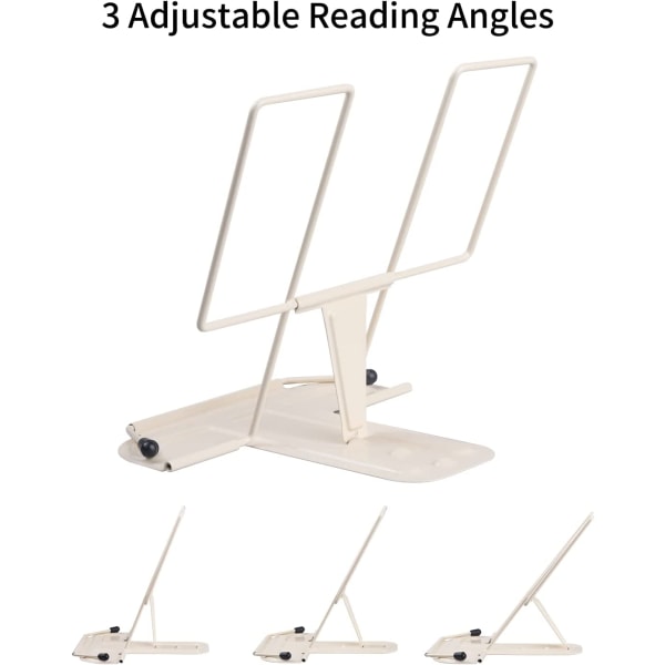 Bogstand til læsning, bogstativ kogebogsstand (beige)