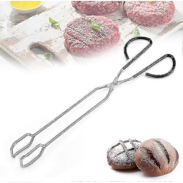 Ekstra lange saksetænger, grilltænger i rustfrit stål