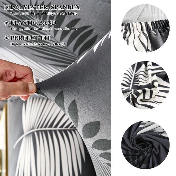 Tuolipeitteet 4 kpl Universaalit joustavat tuolipeitteet 4 kpl Modernit tuolipeitteet Swing-tuolit Joustavat kestävät tuolipeitteet (Feather, 4 kpl)