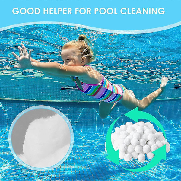 700g Pool Filterkugler, Filterkugler, Fiberfiltermedie