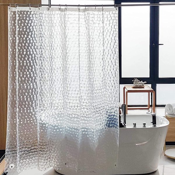 Selkeä suihkuverhon vuori Water Cube 72x72 tuumaa