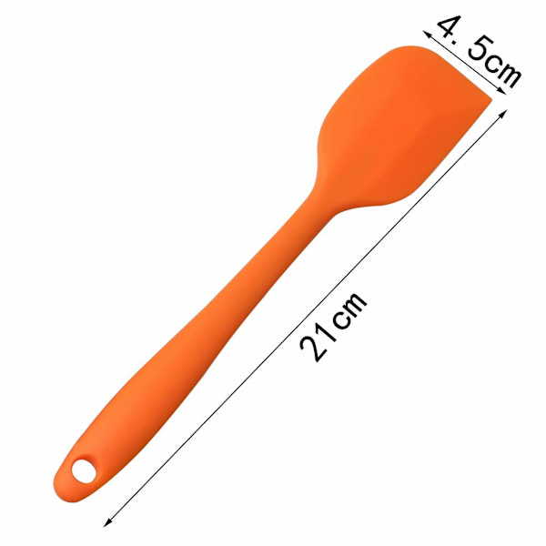 5 kappaletta silikonilastaa, 500°F lämmönkestävät kumilastat tarttumattomat leivonnalastat keittiövälineet ruoanlaittoon, leivontaan ja sekoittamiseen (21cm)