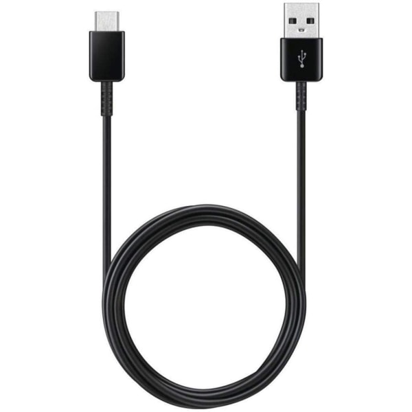 Samsung USB Type C-ladekabel og synkroniseringskabel – Samsung USB-A til USB-C ladekabel for hurtiglading av mobiltelefoner og nettbrett – 1 m – Svart