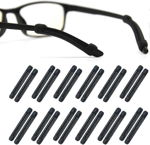 12 par brille stangender, silikone skridsikre brillerammer