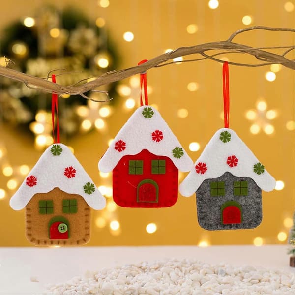 Julepynt Indendørs Festpynt Gaver Julepynt Udendørs Julepynt Stue Julepynt (3 stk., Mixdcol)