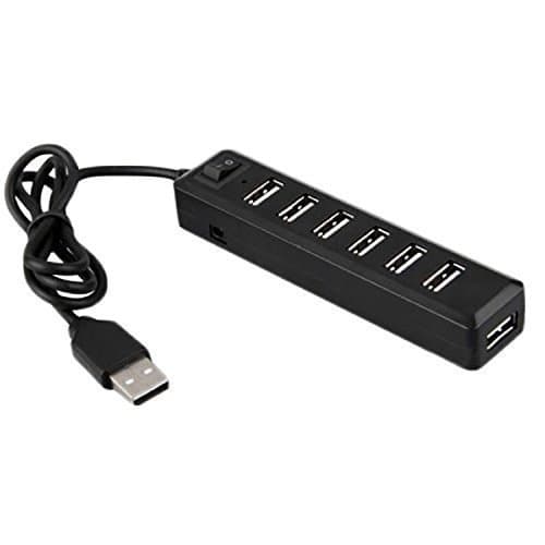 7 porte USB Hub-udvidelse med høj hastighed til PS3, Xbox, Wii, PC, MAC, bærbar computer, NoteBook, Mac Book, NetBook, tablet, fane