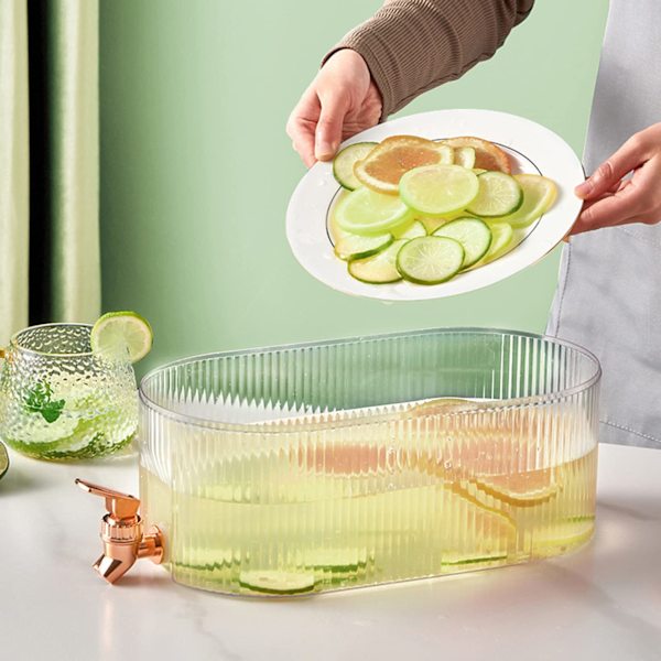 5,3L Dryckesdispenser Kylskåp Kall Vattenkokare med Kran