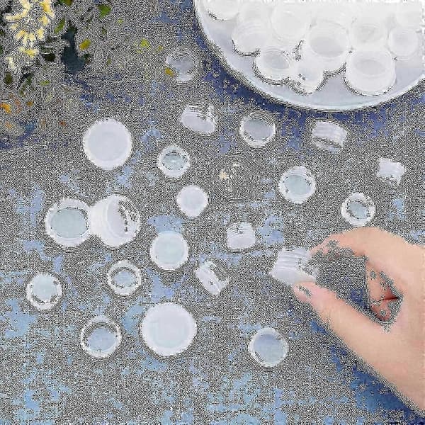 50-pak plastik salt- og peberbøssepropper, udskiftningspropper