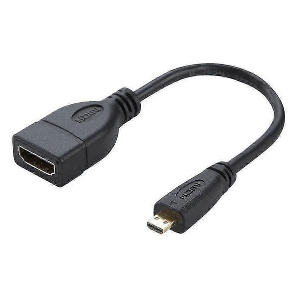 17 cm Micro HDMI han til HDMI hun adapterkabel