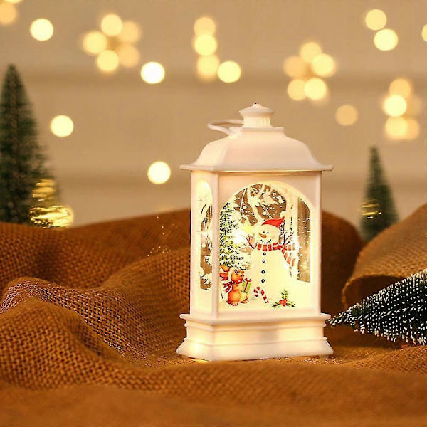 Julelykt med glitter, jul til hjemmedekorasjon White