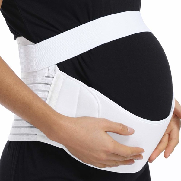 Äitiystukivyö, vatsanauha, 3 in 1 raskausvyön tuki Selkätuki vatsan sideaine vyötärötuki, säädettävä raskauden tukivyö, valkoinen XXL white XXL