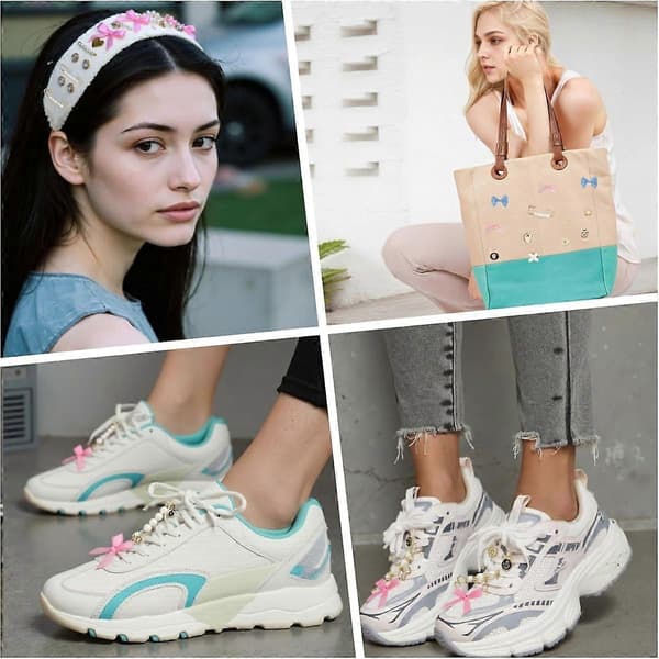 51 Crocs sneaker loafers berlocker, dekorativa skoberlocker med strasspärlor