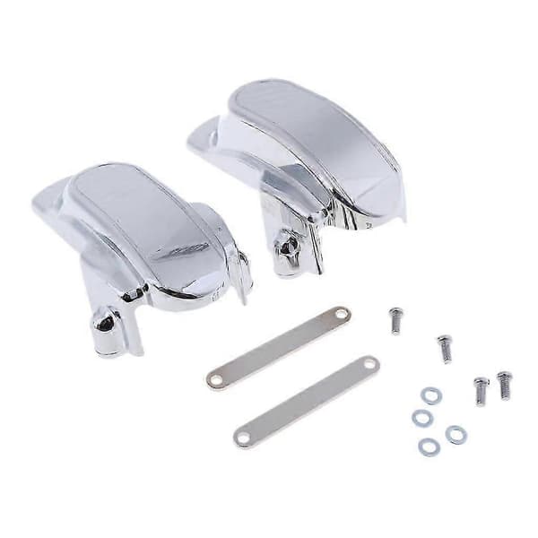Bakre Ram Axelkåpor Kit för Harley Dyna FXDB FXDF FXDL 2006-2017 (Silver).