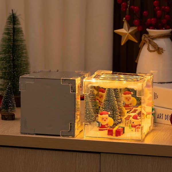 Bocqde Julepynt Julegaver DIY Jule Natlampe