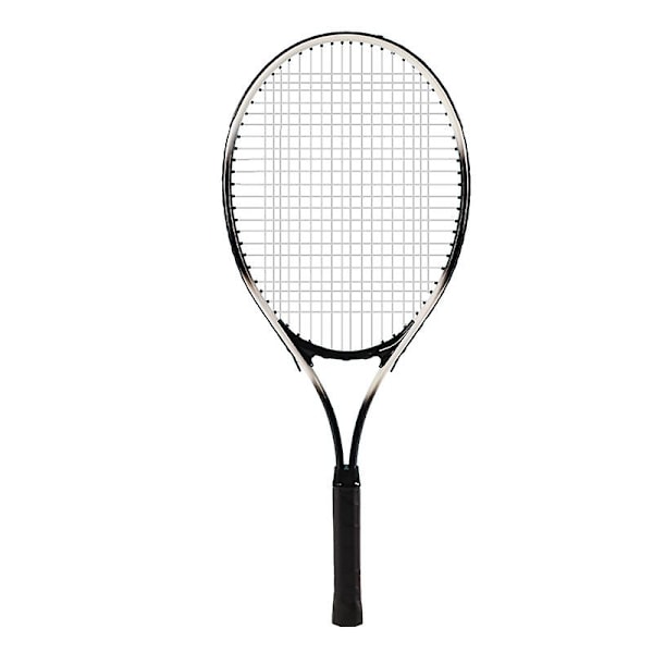 1 par Tennisracket 27 tum singel tennis tränare nybörjare dubbel match träningsset utomhus tennisracket (slumpmässig färg)