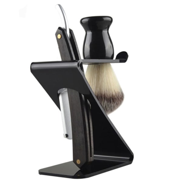 Barberingsbørster til mænd, barbermaskinestativ, arrangør, skægbarberingsarrangør, barbermaskinestativ, arrangørbeslag, skønhedsværktøjer, akryl, mand