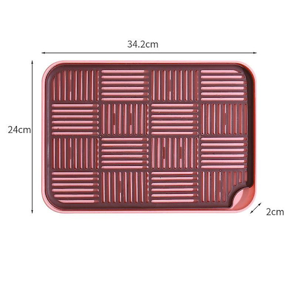 Droppbricka, diskställ med droppbricka, diskställ för disk, droppställ för kök rosa pink