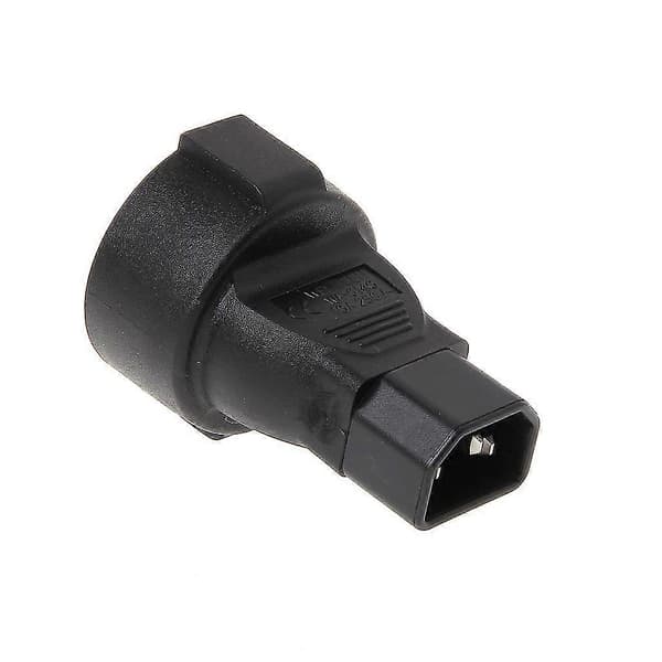 Iec 320 C14 Han Til Cee 7/7 Europæisk 3-Benet Hun Strømstik Adapter