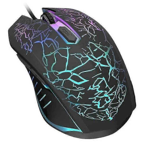 (Sort) USB Gaming Mus RGB LED Lys Kablet Mus Til Computer PC Laptop Nyhedsgaver