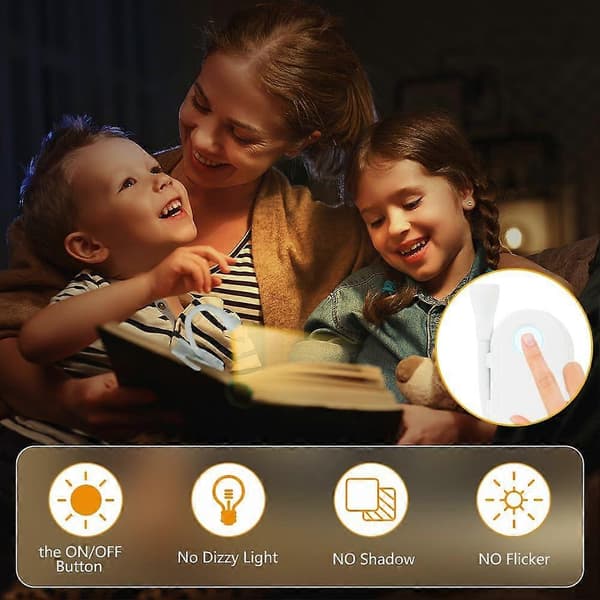 1 stk. Clip-on leselys, LED leselys