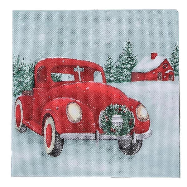 Servietter til julebord, julepynt style4