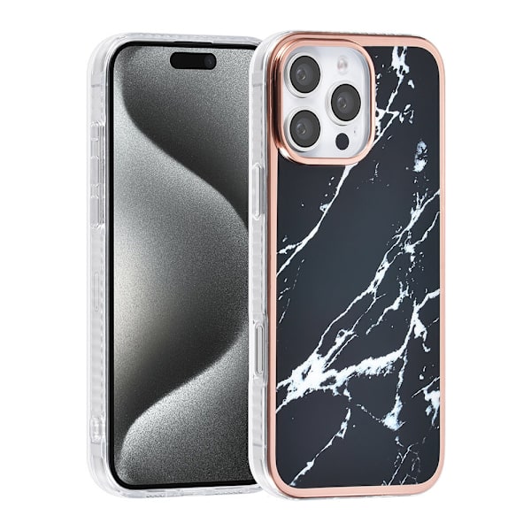 iPhone 16 Pro max marmorskal svart svart