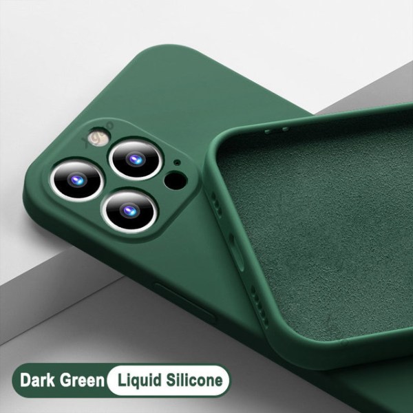 iPhone 13 Pro Matte Silicone Case grön