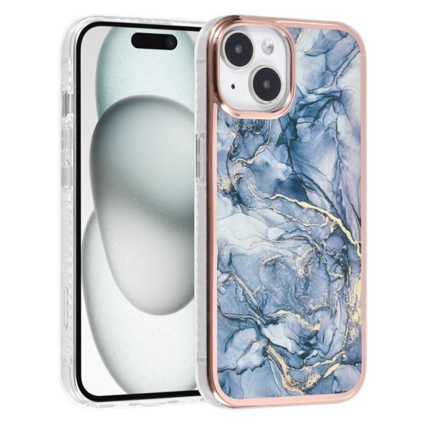 iPhone 15 marmorskal grå design