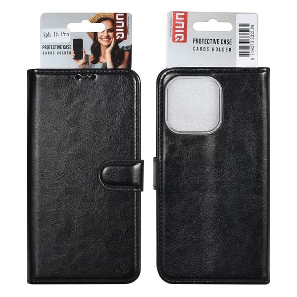 iPhone 15 Pro 3-korts fodral svart