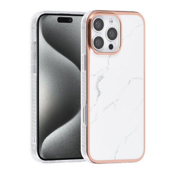 iPhone 16 Pro max marmorskal vit vit