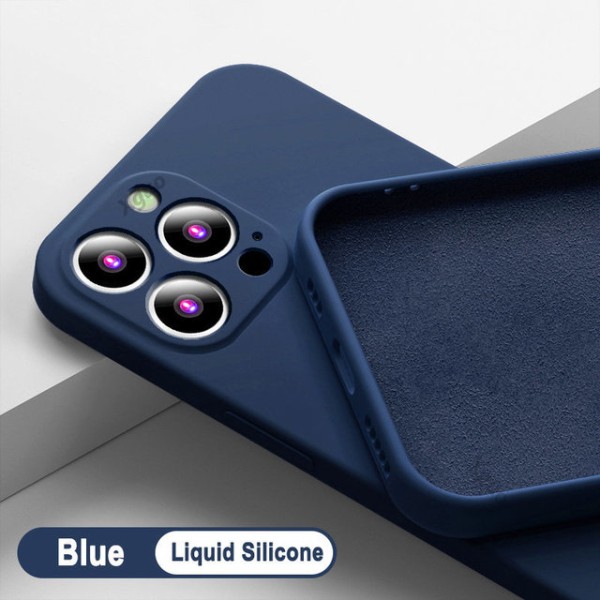 iPhone XR Matte Silicone Case blå