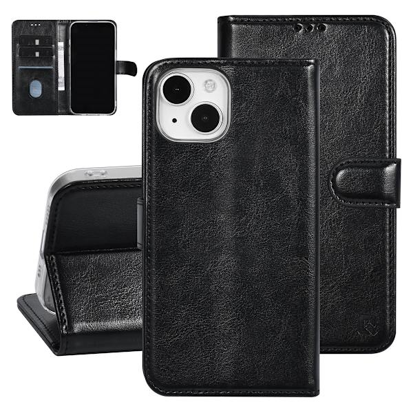 iPhone 15 3-korts fodral svart