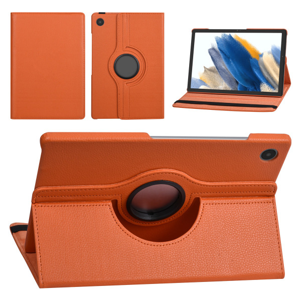 Samsung Galaxy Tab A8 roterande fodral orange