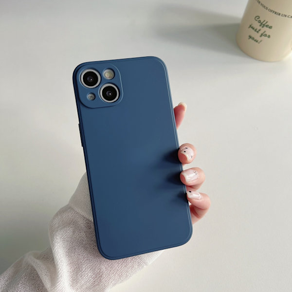 iPhone 13 Pro max Matte Silicone Case blå