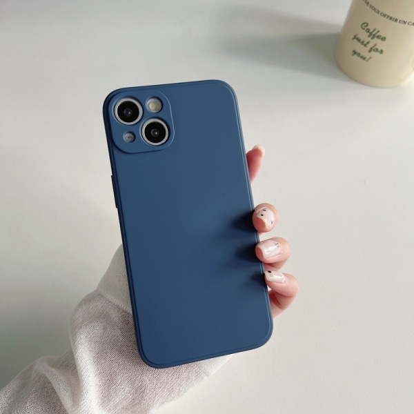 iPhone X/XS  Matte Silicone Case blå