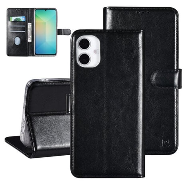 Samsung Galaxy A16 plånboksfodral svart