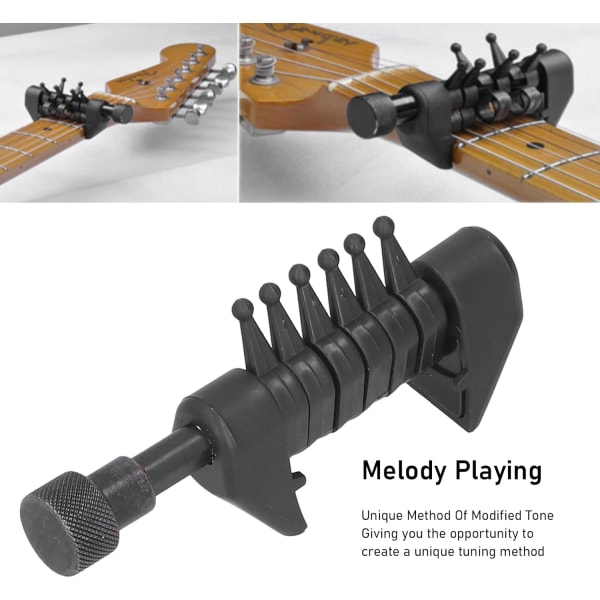 Guitar Capo, Akustiske og Elektriske Gitarer, Bærbar Akkord Tuning Capo Tilbehør, Præcis Tuning System til Elektriske Gitarer, Bas, Ukulele (1 stk)